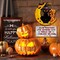 Greentek; Halloween Welcome Decor Pumpkins Black Cat Sign Bat Wooden Plaques Vintage Halloween Front Door Signs,Spiderweb Witch cat Wooden Hanger Halloween Party For Home, Outdoor Doors Black Cats Decor; Category:Halloween Wreaths & Garlands; Image:4